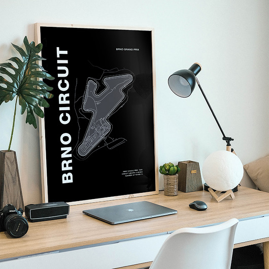 plakaty Plakat Tory wyścigowe - Brno Circuit