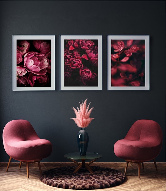 plakaty Galeria plakatów "Dark red flowers"