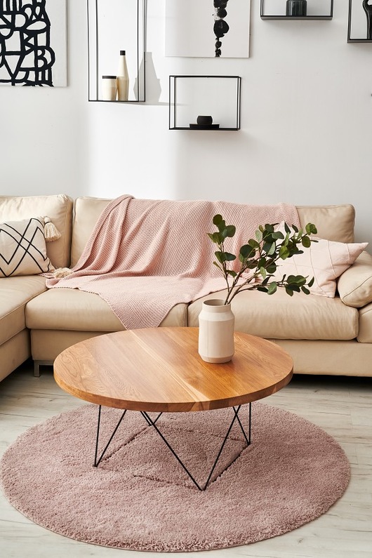 stoliki kawowe Dębowy stolik kawowy STOCKHOLM ROUND