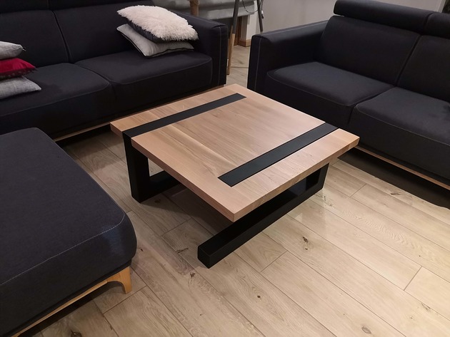 stoliki kawowe Stolik kawowy lity dębowy Drewno Design Loft Dąb