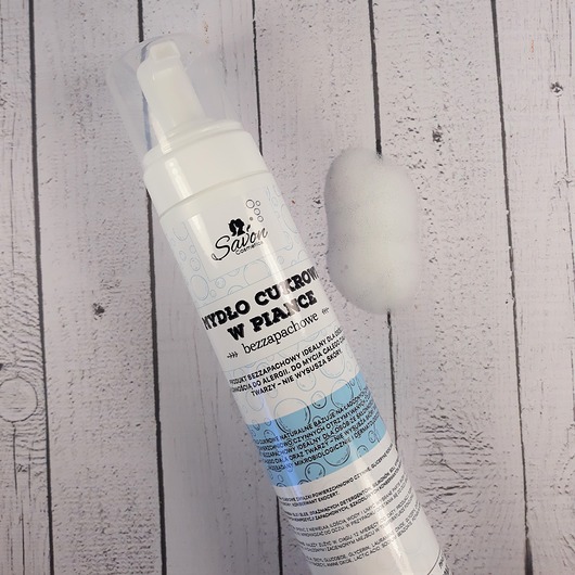 Mydło cukrowe w piance BEZZAPACHOWE Savon Cosmetics