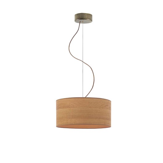 lampy wiszące Drewniana lampa wisząca do salonu HAJFA ECO fi - 30 cm