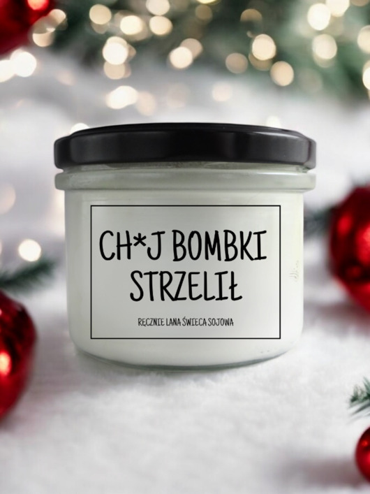 świece zapachowe Świeca sojowa CH*J BOMBKI STRZELIŁ 235 ml Mikuno