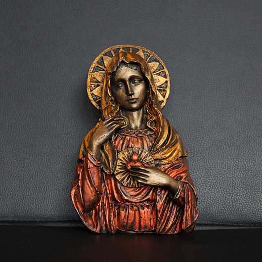 figurki i rzeźby Rzeźba Matki Boskiej czerwona wys. 15,6 cm