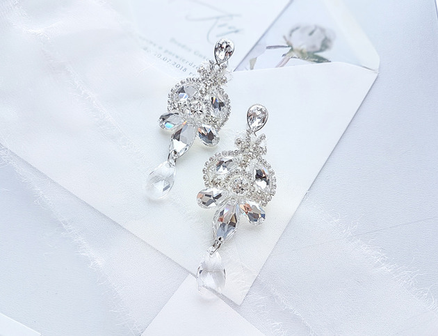 Biżuteria ślubna Kolczyki Swarovski Glam Maxi