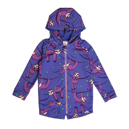 bluzy dla chłopców Bluza z kapturem Fioletowy Leniwiec