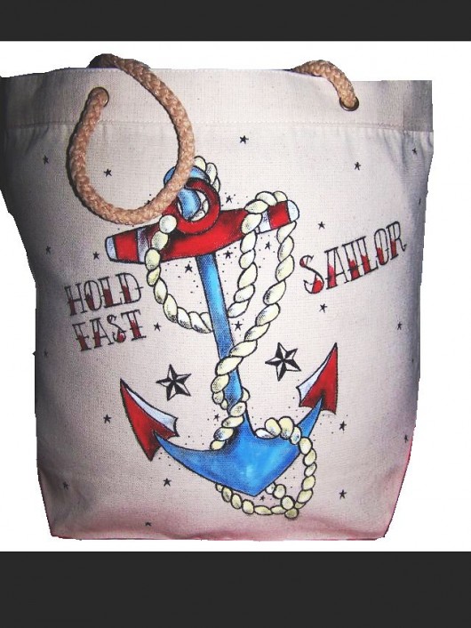 Traditional tattoo bag,eco,zakupy MadMoiselle Hooch