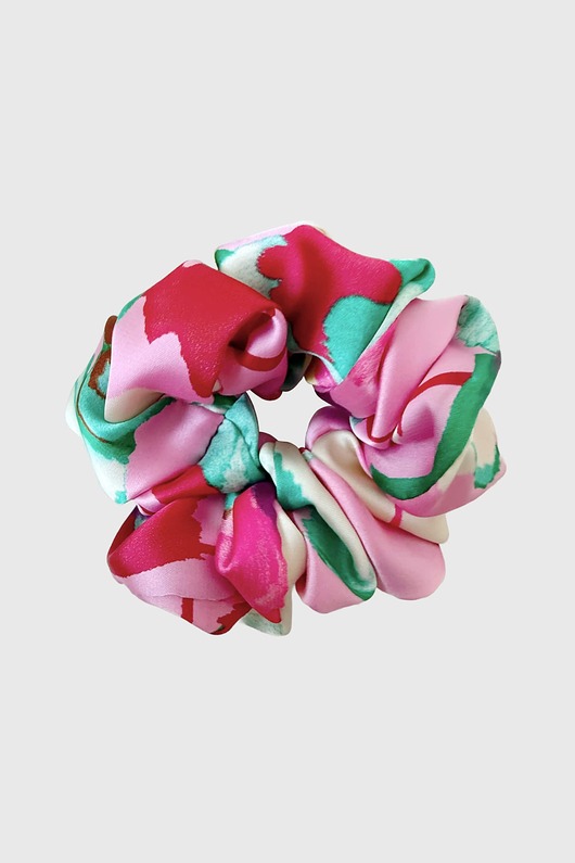 gumki do włosów Gumka do włosów kwiatowy wzór Scrunchie Medium Hibiscus