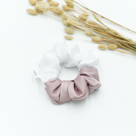 gumki do włosów Scrunchie/frotka patchworkowa satyna