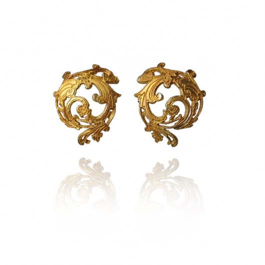 złote kolczyki- ERIN KOS jewellery