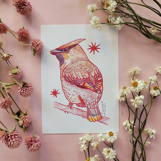 kartki okolicznościowe - wydruki Jemiołuszka pocztówka/miniprint A6