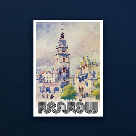 kartki okolicznościowe - wydruki Kartka Premium - Kraków Biały Ratusz