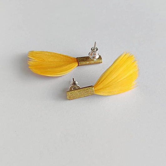 kolczyki z piórami PIÓRKO kolczyki