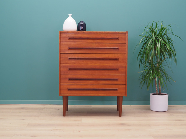komody i szafki Komoda tekowa, duński design, lata 70, produkcja: Dania