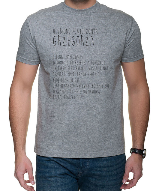 Koszulka dla Grzegorza. Zamówienie studioixi