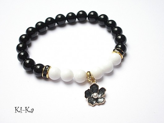 Black and white - bransoletka KiKa pracownia