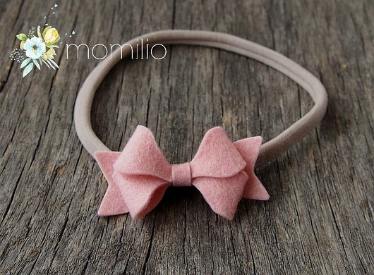 BUTTERFLY BOW Opaska do włosów BLUSHING BRIDE Momilio