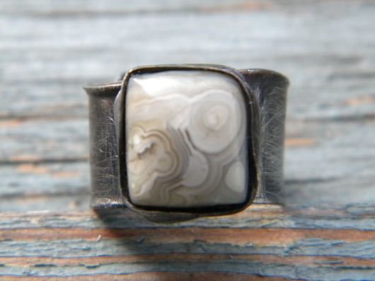 Roman Ancient Ring ;) agat koronkowy Beata Trotter