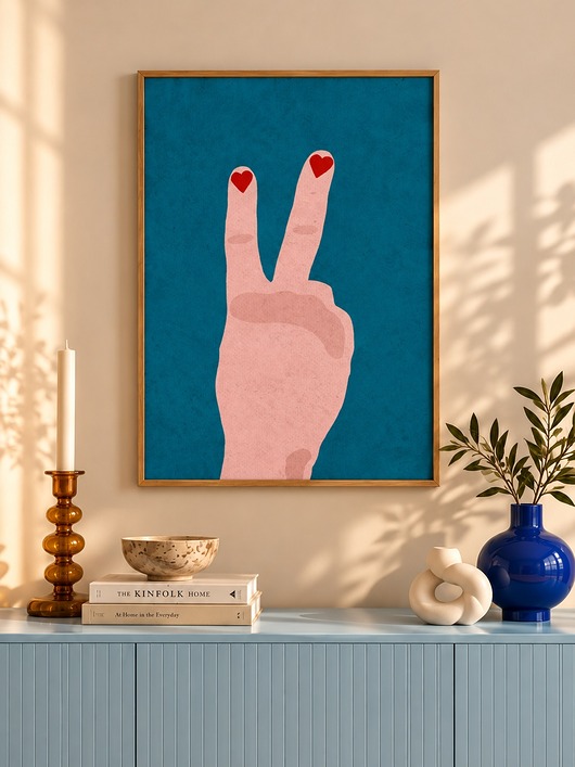 plakaty Peace & Love - Plakat Fine Art