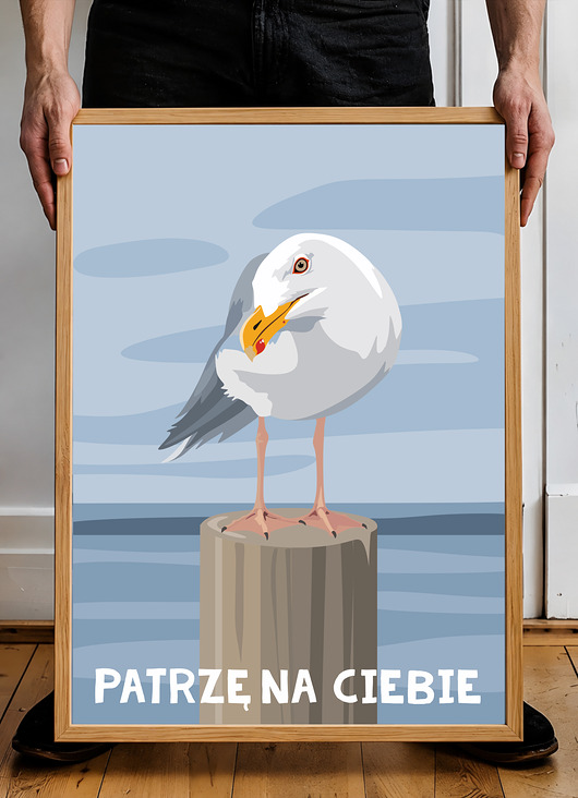 plakaty Plakat Patrzę na Ciebie