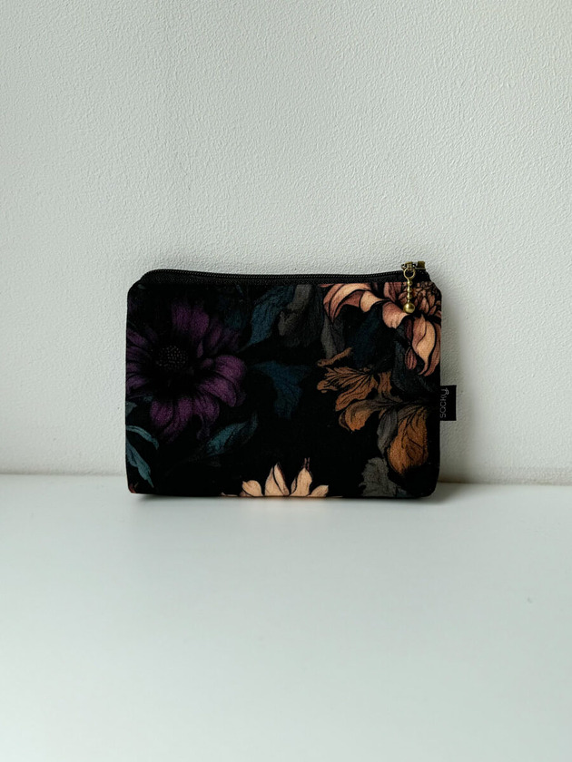 portfele damskie Card holder welur szeptanki