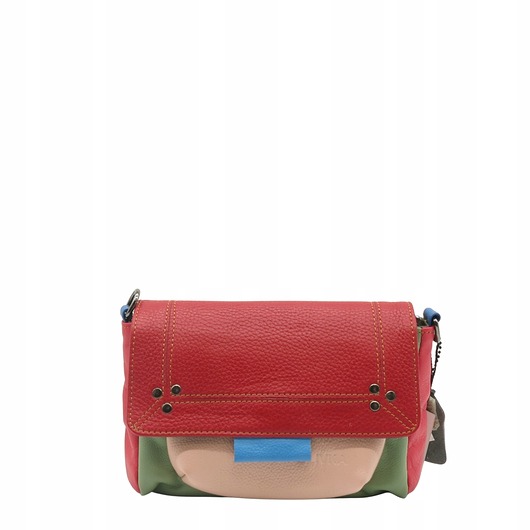 torby na ramię Torebka skórzana, miękka, na ramię długi pasek oryginalna zero waste OLIVKA