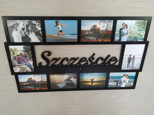 ramki na zdjęcia Multirama ramka na zdjęcie Szczęście 10 zdjęć 21x15