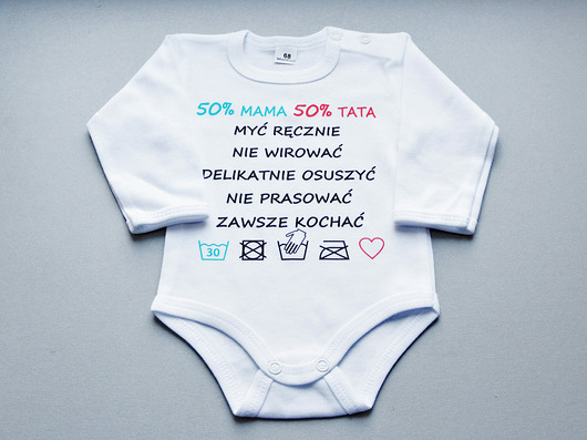 50% mama 50% tata myć ręcznie...  For baby shop