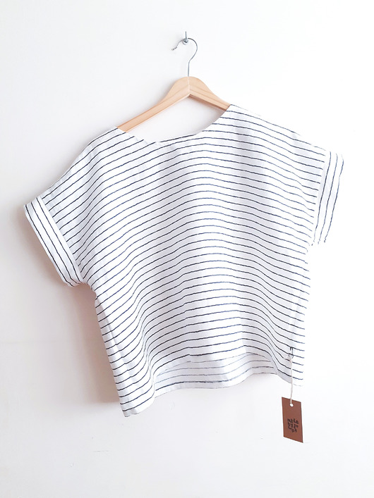 t-shirt damskie Lniany t-shirt "MIMO"