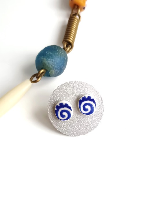 kolczyki ceramiczne Kolczyki ceramiczne Bolesławiec