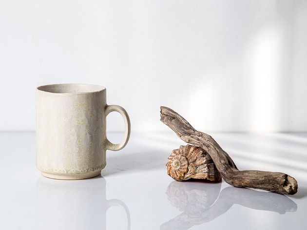 kubki Kubek ceramiczny biały prosty