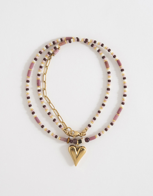 wisiory Boho naszyjnik z zawieszką serce