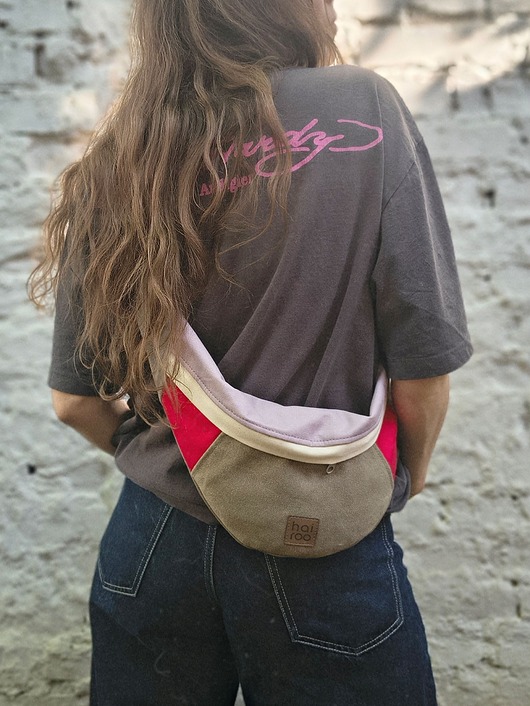 saszetka nerka SALE Nerka "Haru"róż czerwień khaki zero waste