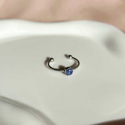 pierścionek z żywicy Regulowany pierścionek z kwiatami