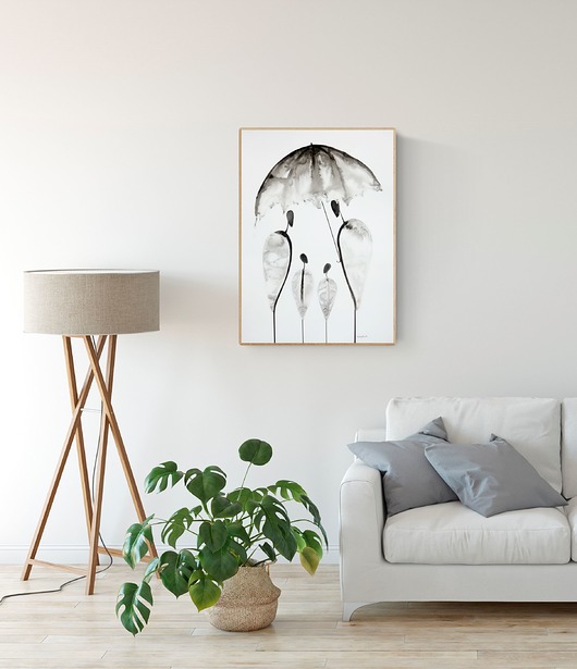 grafika 50X70 cm wykonana ręcznie, plakat Krystyna Siwek Art