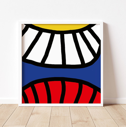 plakaty Kolorowy plakat abstrakcyjny na ścianę