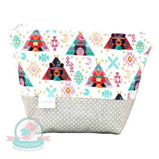 Kosmetyczka wodoodporna- Tipi craftKASIA