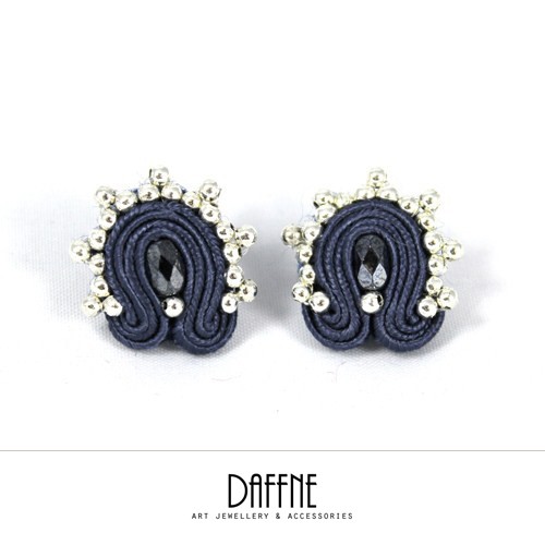 Kolczyki Small Blue Spikes by Daffne LOVINA PRINTS