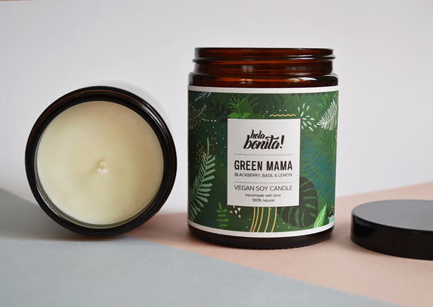 HOLA BONITA! ŚWIECZKA SOJOWA 180ML *GREEN MAMA* hola bonita