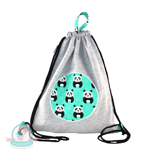 Dresbag- wodoodporny worko-plecak-Pandy craftKASIA
