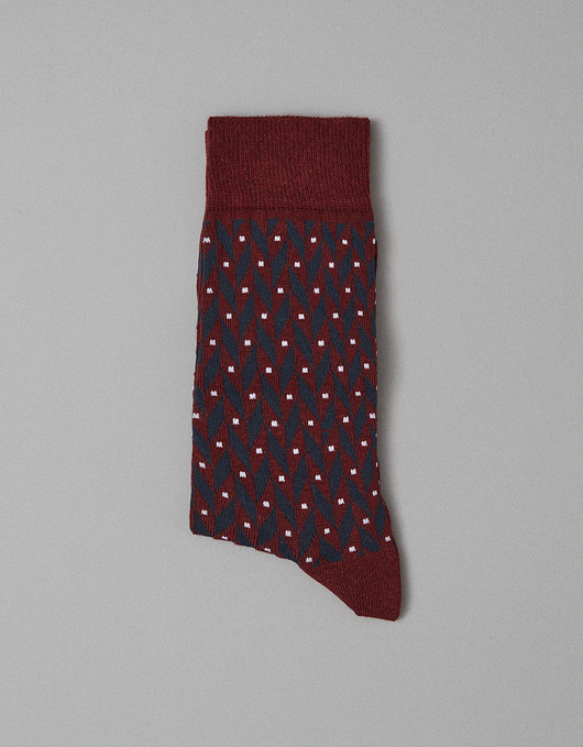 skarpetki męskie Skarpety męskie diamond bordo 40-43