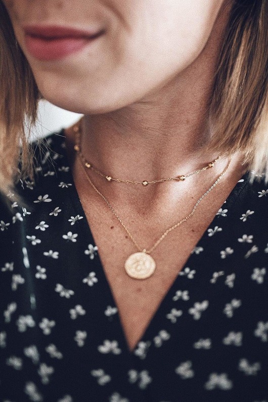 Choker SIMPLE Ball - gold La Tienne