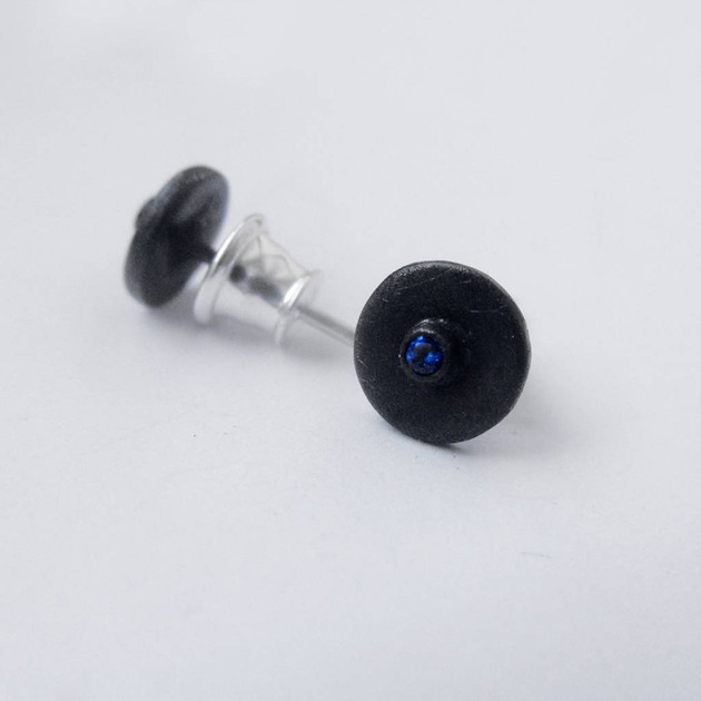 kolczyki z kamieniami Kolczyki OKRĄG