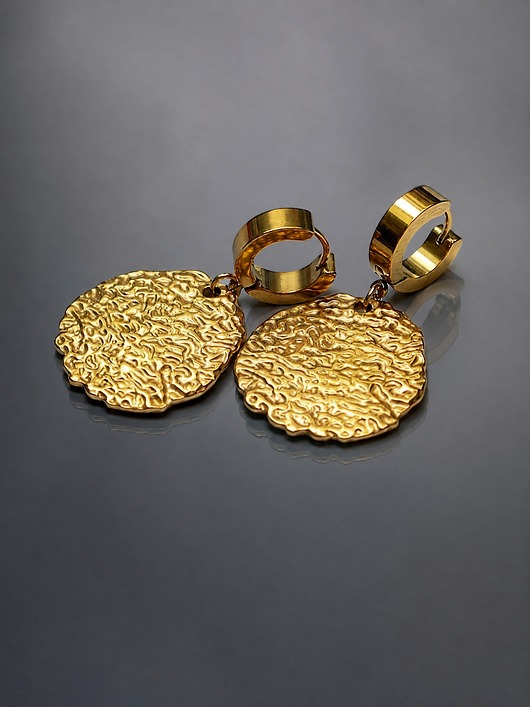 kolczyki pozłacane Alloys Collection /Gold coins/ - kolczyki