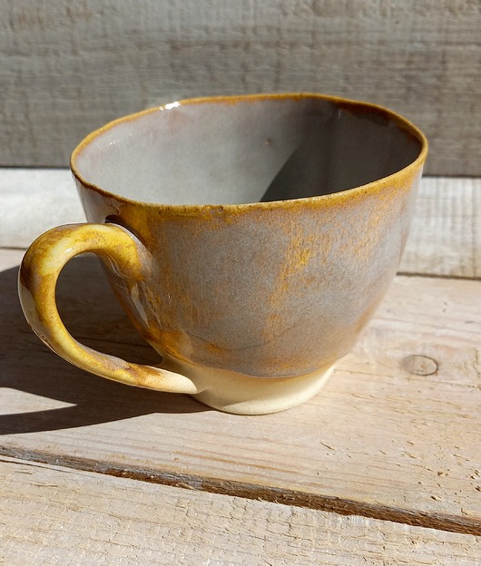 Kamionkowa szara filiżanka XL 330ml ceramiKaMDeka
