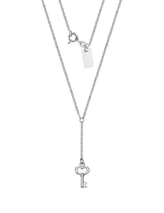 NASZYJNIK SREBRO 925 KRAWATKA Z KLUCZYKIEM Coccola JEWELLERY