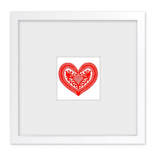 great little HEART (cutout from Kurpie Region) na ludowo