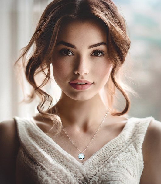 wisiory Star Girl Love naszyjnik stalowy 16 mm