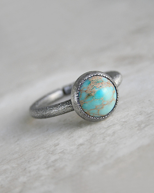 pierścionki srebrne Pierścionek Jaspis Krajobrazowy - srebro 925