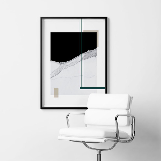 MARBLE 4 - nowoczesny plakat geometryczny PLAKATY GEOMETRYCZNE